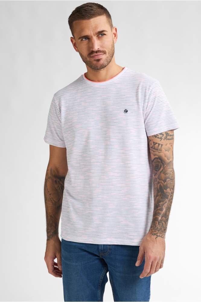 T SHIRT MET RONDE HALS M 1050 TSR635 0000 BRIGHT WHITE